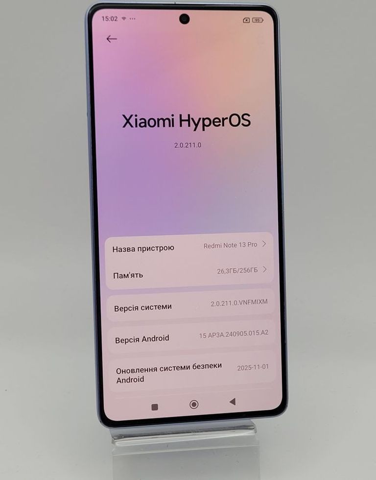Объявление Xiaomi redmi note 13 pro 4g 8/256gb Б/У