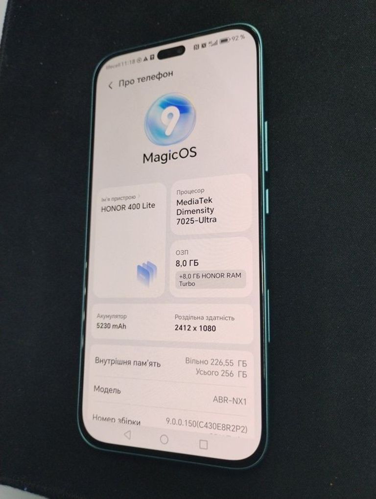 Оголошення Honor 400 lite 8/256gb Б/У