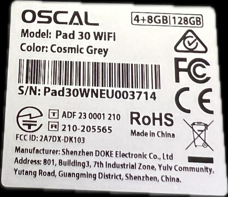 Розпродаж Oscal Pad 30 4/128Gb Wi-Fi Horizon Blue, продавець Техноскарб