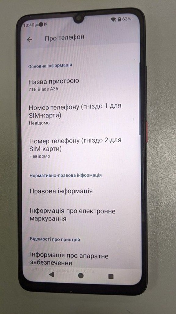 Дешево Zte Blade A36 2/64GB Green з ломбарду