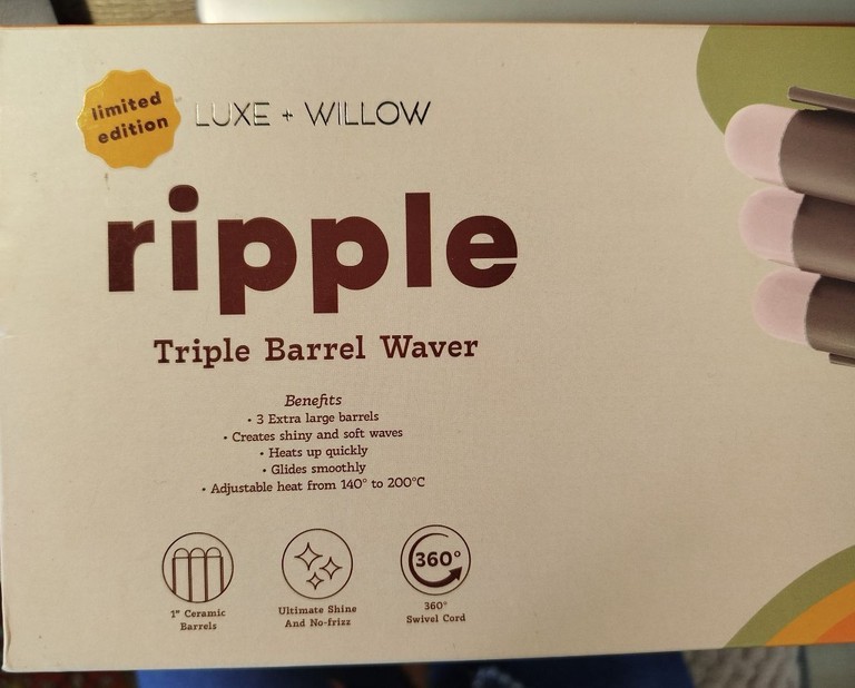 Luxe + Willow Ripple Triple Barrel Waver Код:null. Зображення 4
