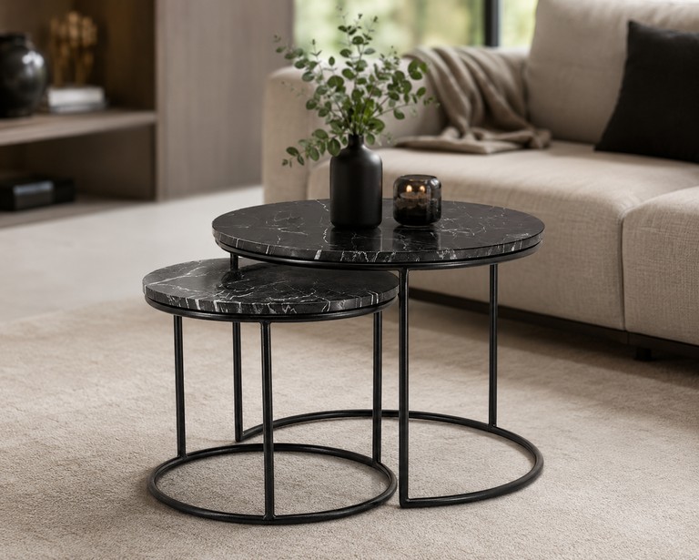 Объявление Interior table 50/70 см 2в1 Чорний Мармур Б/У