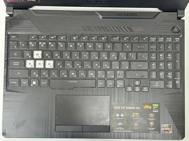 Оголошення Asus 15/ryzen 5 7535hs ddr5/16gb ddr5/hdd *відсутній/ssd 480 gb/geforce rtx3050 4gb Б/У