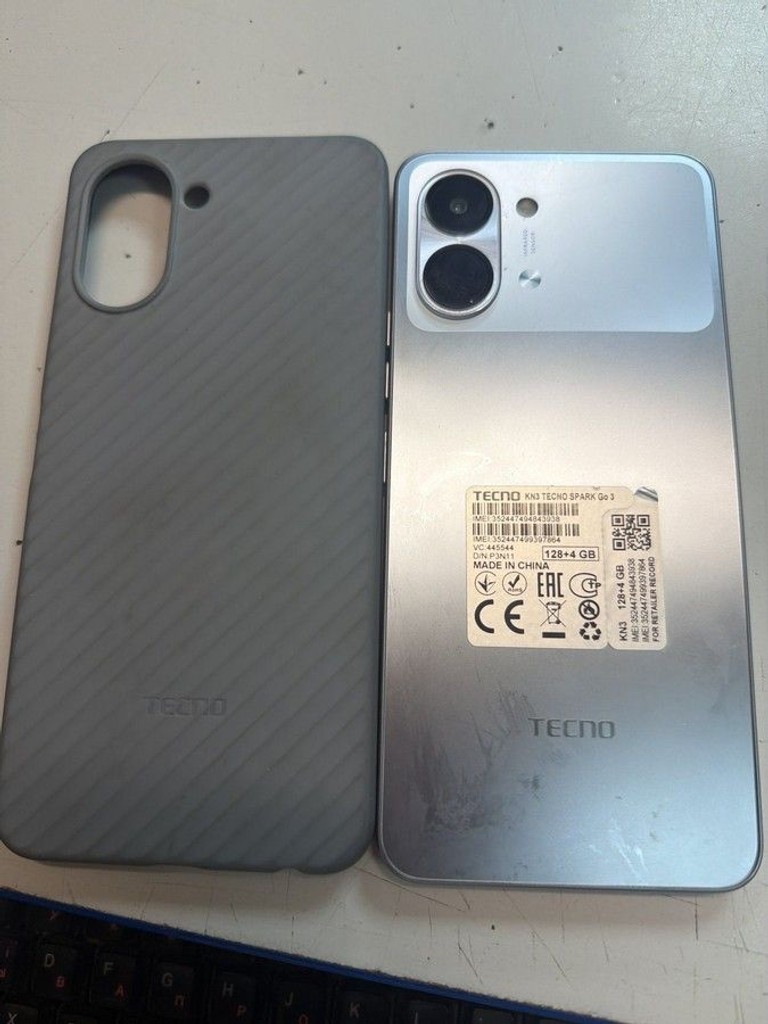 Объявление Tecno Spark Go 3 4/128GB Ink Black (4894947105272) Б/У