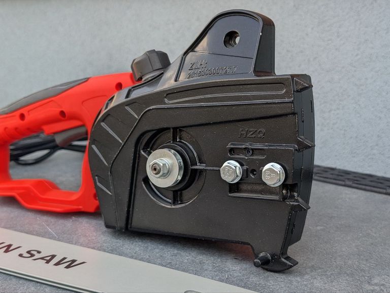 Пила ланцюгова електромережева Chain Saw 7018.  220 В 2 кВт, шина 16"/40см, 56 звеників. Нова.  Код:null. Изображение 6