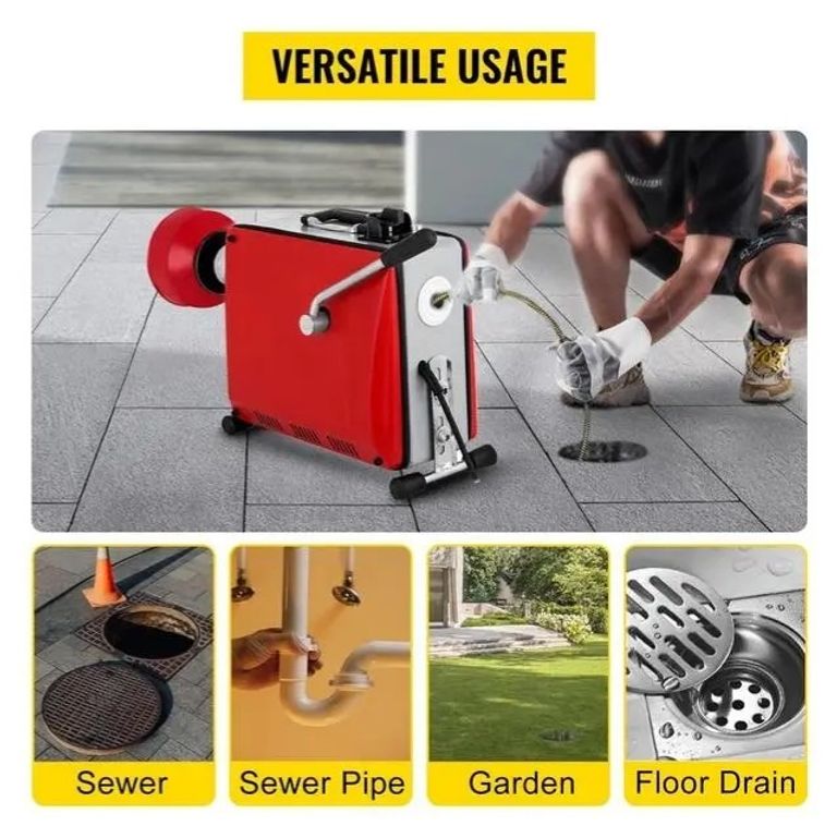 Profter GQ-100 (500 Вт 20-100 мм) Апарат для чищення труб. Нова. Код:null. Зображення 6