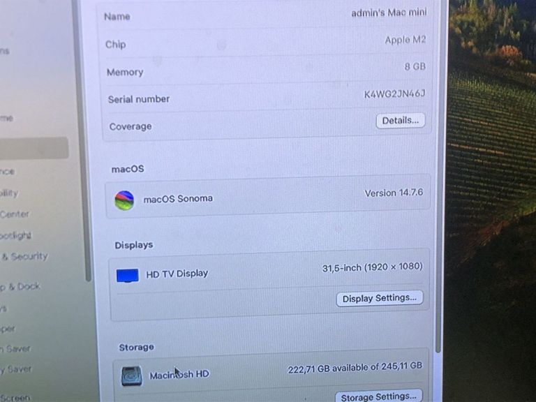 Apple mac mini a2686 mmfj3 m2/8core/ram 8gb/ssd256gb Код:01-200538056. Зображення 6