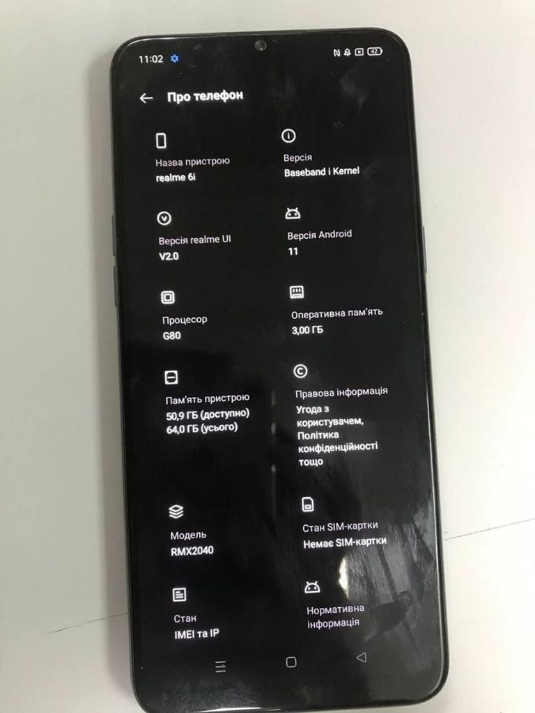 Объявление realme 6i 3/64GB Green Б/У