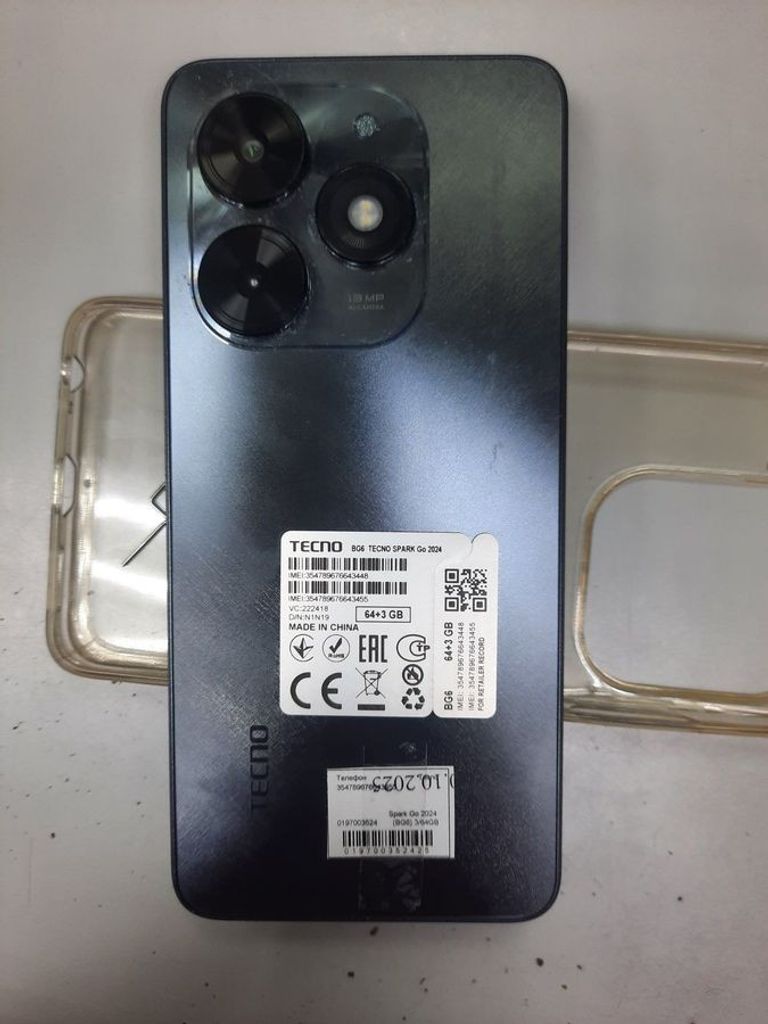 Оголошення Tecno spark go 2024 3/64gb Б/У