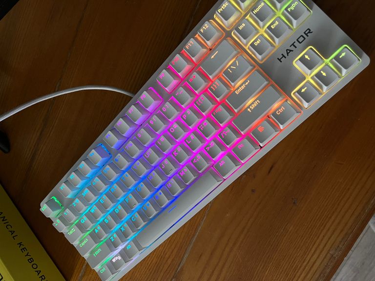 Дешево Hator Rockfall 2 Mecha TKL Orange White (HTK-521) з ломбарду