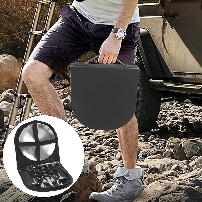 Picnic set 10 в 1 з нержавіючої сталі в чохлі Код:null. Зображення 5