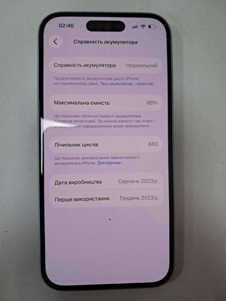 Оголошення Apple iPhone 15 128GB Green Б/У