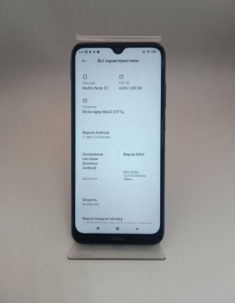 Xiaomi Redmi Note 8T 4/64GB Blue Код:01-201053139. Зображення 9