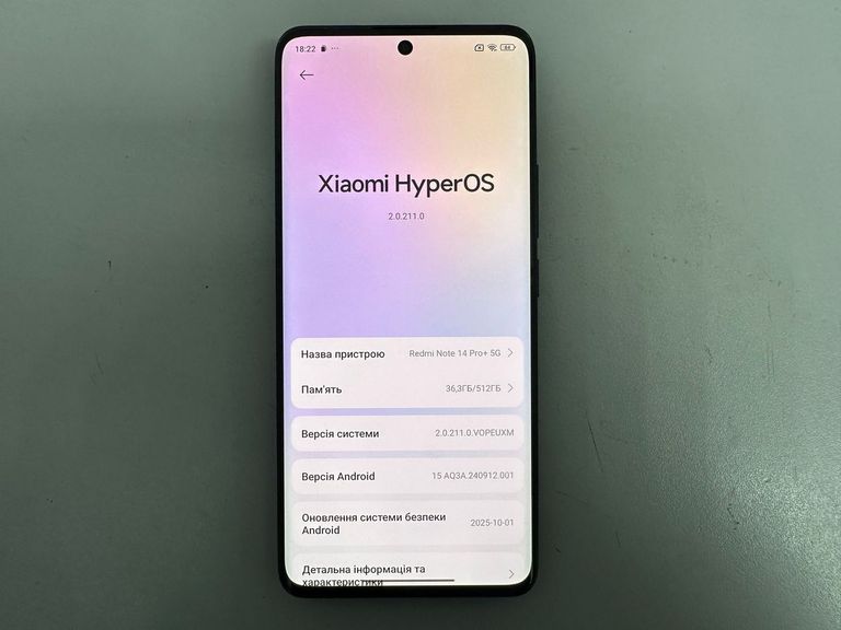 Xiaomi Redmi Note 14 Pro 5G 12/512GB Midnight Black Код:01-200788089. Зображення 10