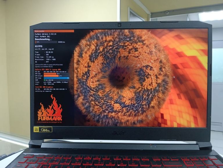 Acer 15/core i5-10300h ddr4/16gb ddr4/hdd *відсутній/ssd 512 gb/geforce rtx3050ti 4gb Код:01-200799710. Изображение 15