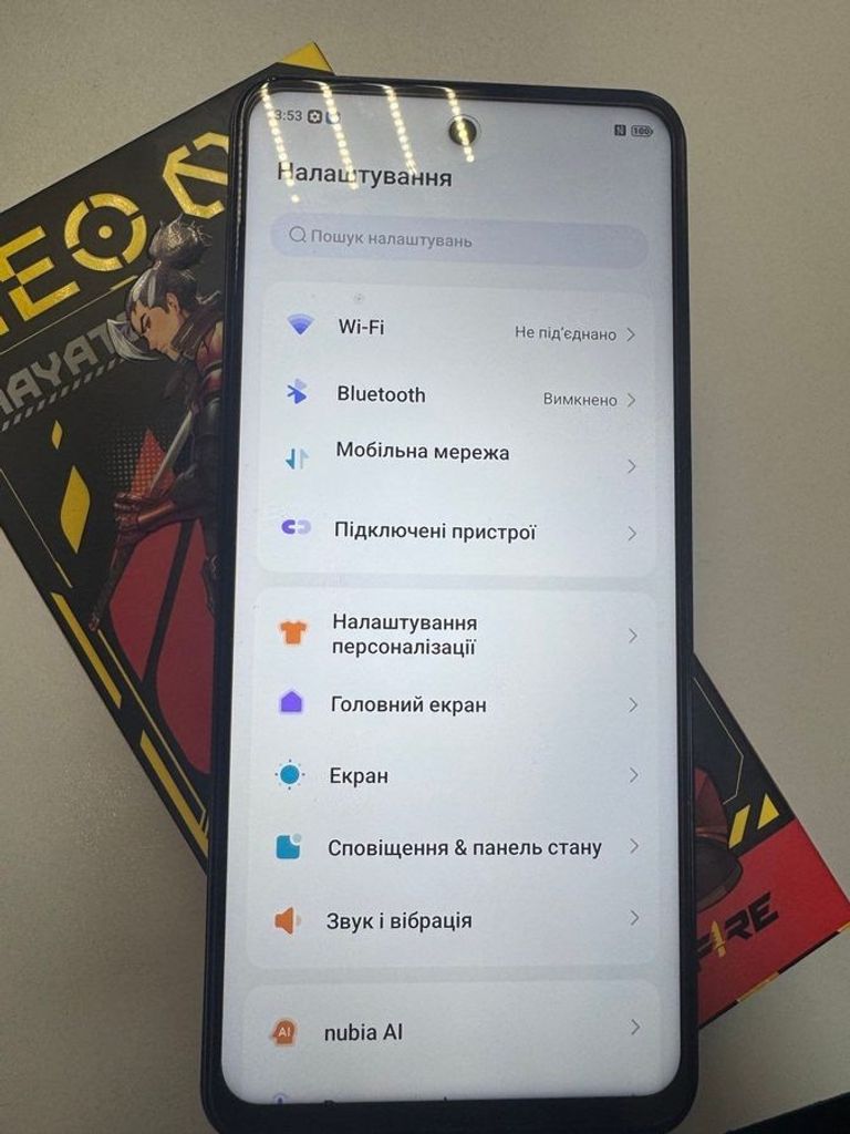 Оголошення Zte Nubia Neo 3 5G 8/256GB Shadow Black Б/У