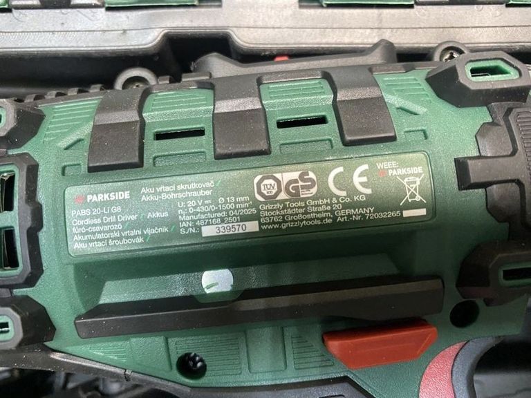 Купити Parkside pabs 20 li g8 + 1акб + зп Б/У
