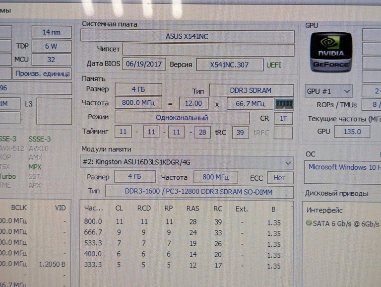 Розпродаж Asus 15/celeron n3350 ddr3/4gb ddr3/hdd 500 gb/ssd *відсутній/geforce 810m, продавець Техноскарб