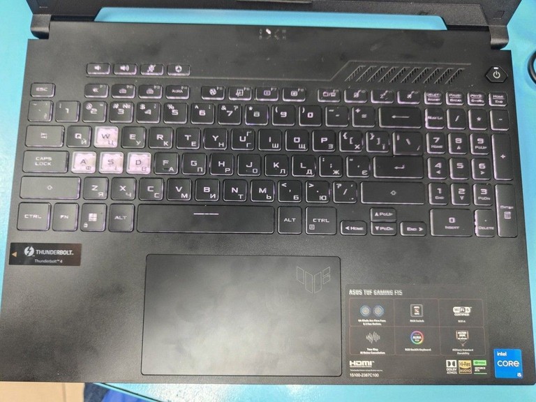 Оголошення Asus 15/core i5-12500h ddr5/16gb ddr5/hdd *відсутній/ssd 512 gb/geforce rtx3050 4gb Б/У