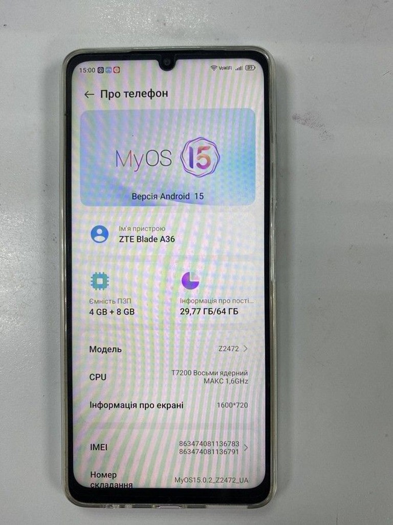 Дешево Zte Blade A36 4/64GB Green з ломбарду