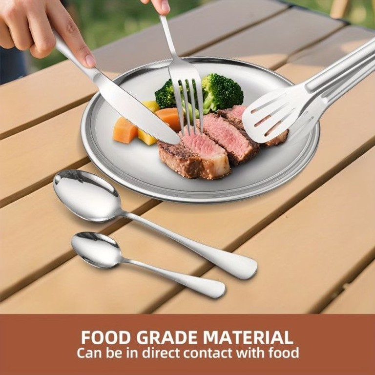 Picnic set 10 в 1 з нержавіючої сталі в чохлі Код:null. Зображення 6