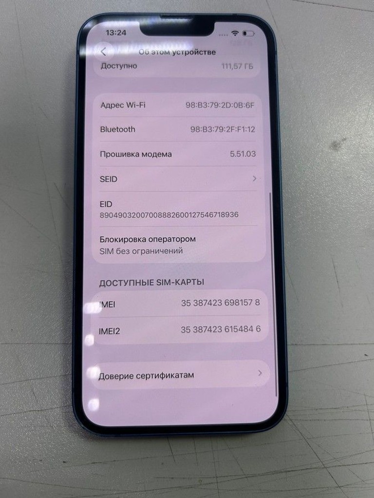 Apple iphone 13 128gb Код:01-201026420. Зображення 5