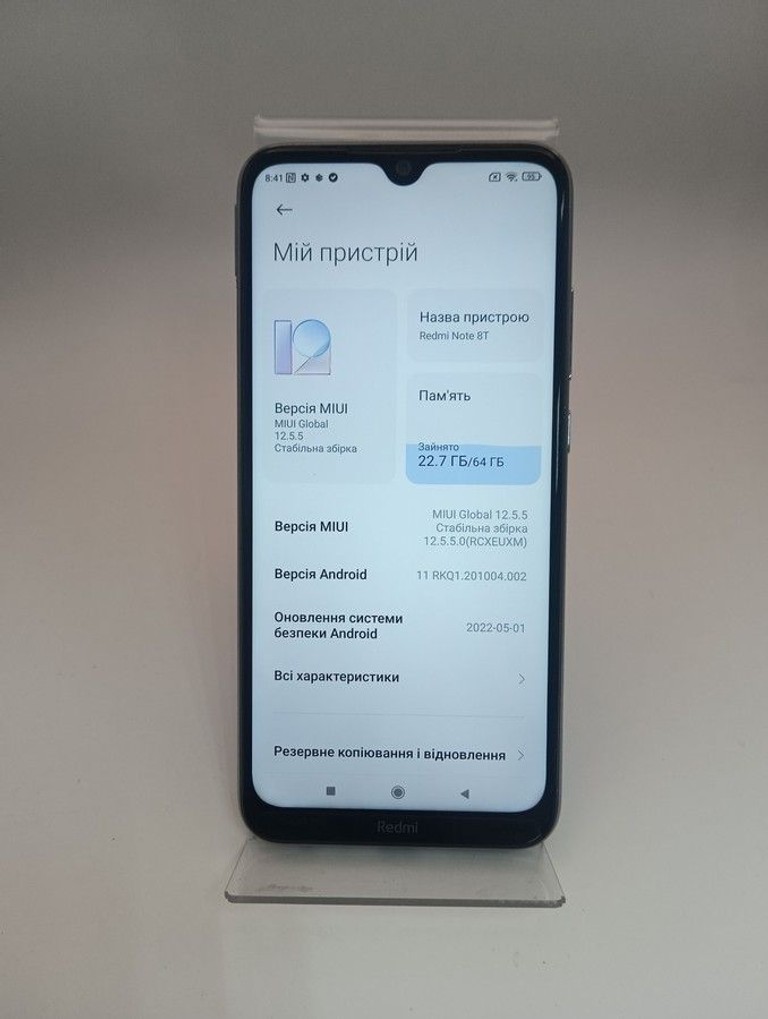 Xiaomi Redmi Note 8T 4/64GB Blue Код:01-201053139. Зображення 10