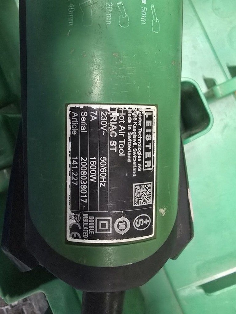 Оголошення Leister triac st 141.227 digital heat gun Б/У