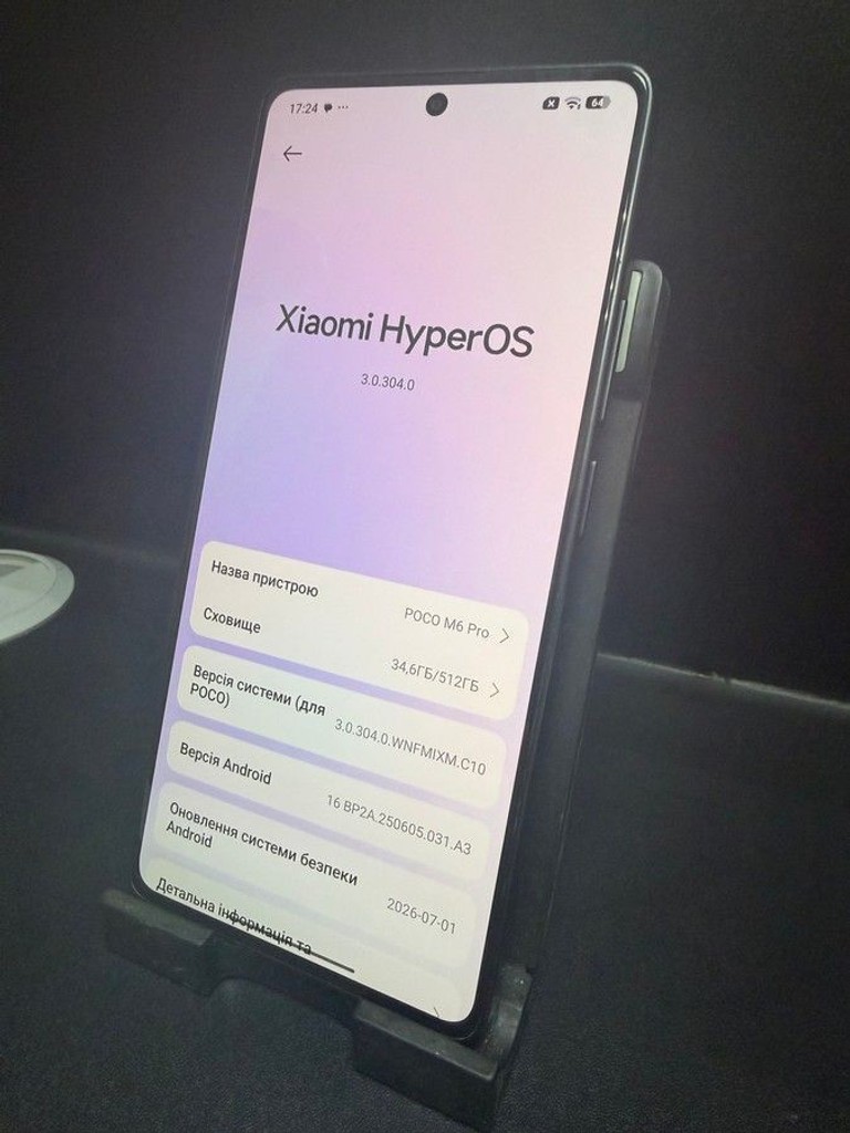 Оголошення Xiaomi Poco M6 Pro 12/512GB Black Б/У