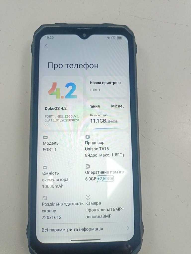 Оголошення Blackview Fort 1 6/256GB Black Б/У