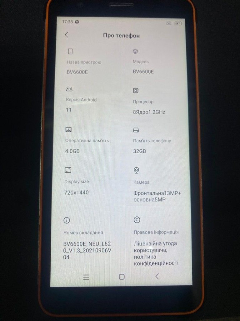 Купити Blackview BV6600E 4/32GB Black Б/У
