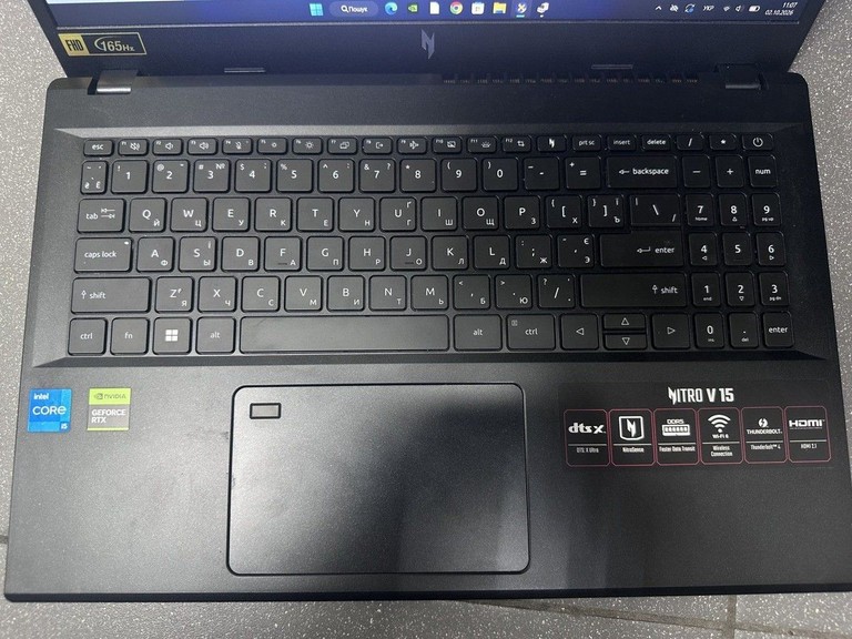 Дешиво Acer 15/core i5-13420h ddr5/16gb ddr5/hdd *відсутній/ssd 512 gb/geforce rtx4050 6gb с ломбарда