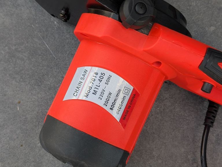 Пила ланцюгова електромережева Chain Saw 7018.  220 В 2 кВт, шина 16"/40см, 56 звеників. Нова.  Код:null. Изображение 7