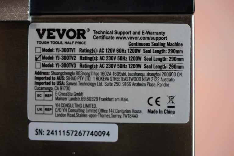 Вакуумний пакувальний апарат VEVOR Chamber, комерційний, вакуумний пакувальний апарат, 380 Вт. Новий.  Код:null. Зображення 8