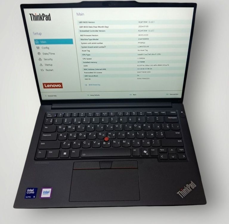 Купити Lenovo 14/core ultra 5 125u s1 ddr5/32gb ddr5/ssd 1000 gb/*інтегрована Б/У
