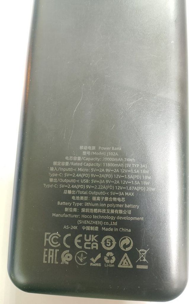 Купити Hoco J102A Cool Figure 20000mAh 20W Black Б/У