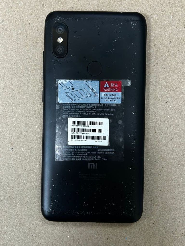 Дешево Xiaomi Redmi Note 6 Pro 4/64GB Black з ломбарду