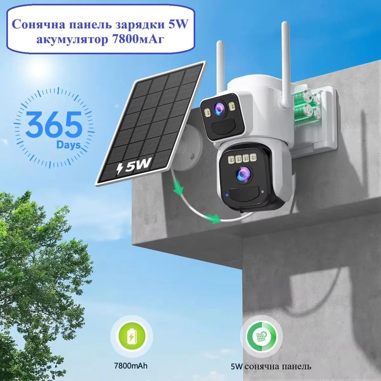 Купити IP camera 2 линзы 4к Б/У