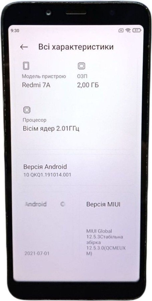 Купити Xiaomi xiaomi redmi 7a 2/16gb Б/У