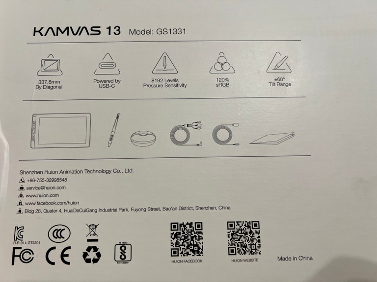 Оголошення Huion kamvas 13 gs1331 Б/У
