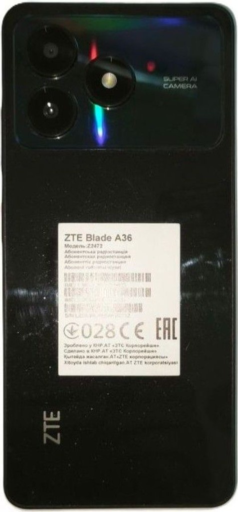 Распродажа Zte Blade A36 4/64GB Green, продавец Техноскарб