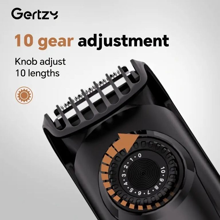 Тример для бороди, волосся і тіла | Професійна машинка для стрижки clipper з USB Type-C НОВИЙ Код:null. Зображення 4