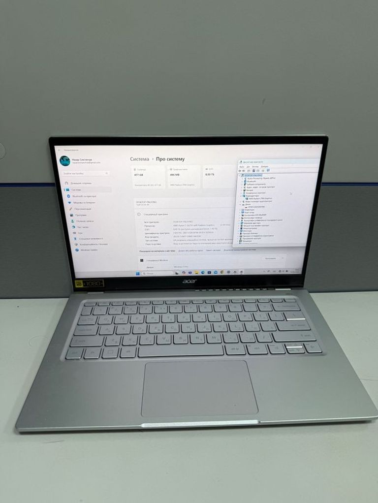 Купить Acer 16/ryzen 5 5625u ddr4/8gb ddr2/ssd 512 gb/*інтегрована Б/У