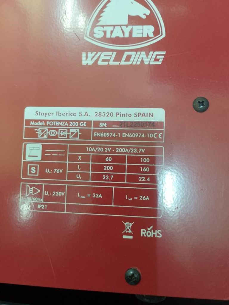 Оголошення Potenza 200 ge Б/У