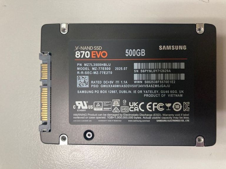 Дешиво Samsung 870 evo 500 gb с ломбарда