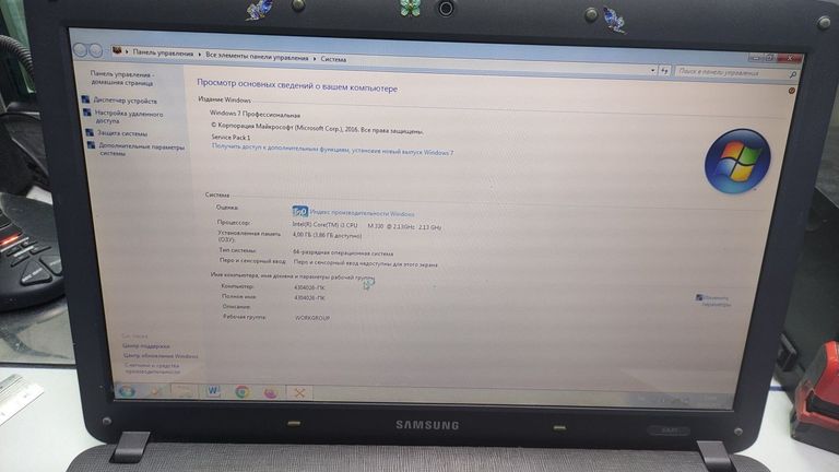 Объявление Samsung 15/core i3 330m ddr3/4gb ddr3/hdd 500 gb/geforce 310m Б/У