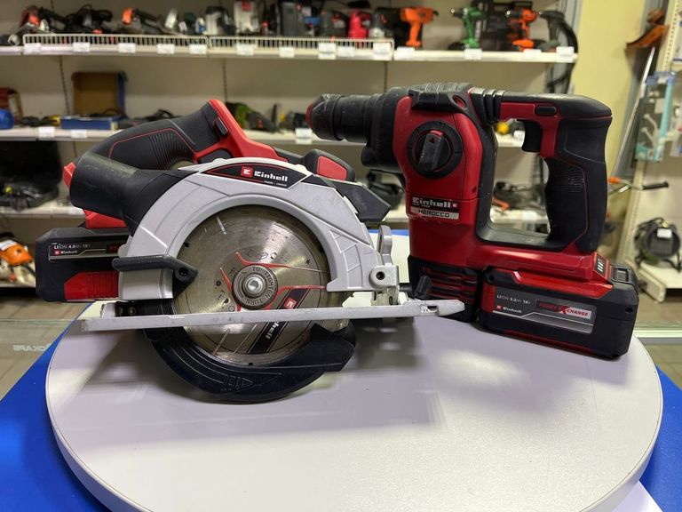 Купить Einhell te-cs 18/150 li+herocco+ акб4.0ah +зп Б/У