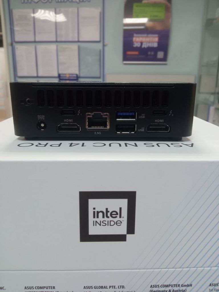 Купить Asus nuc 14 pro/core 3 100u/ram16gb ddr5/ssd256gb Б/У