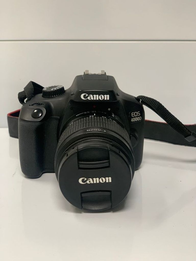 Объявление Canon eos 4000d + ef-s 18-55mm macro 0-25m 0,8ft Б/У