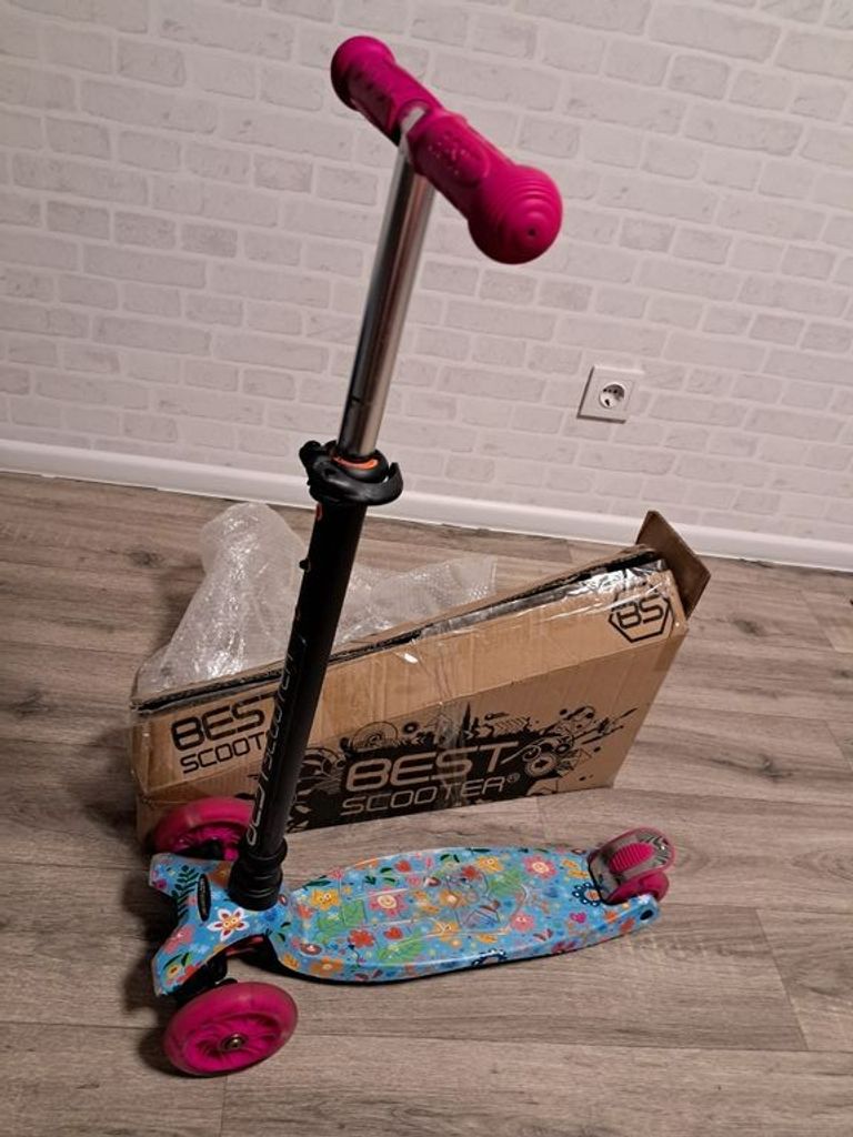 Купить Самокат детский для мальчика и девочки - Best Scooter Б/У